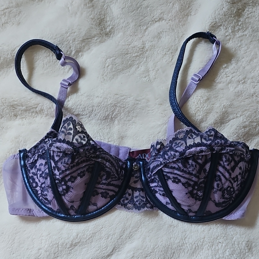 Adore Me Elegant Lace Underwire Bra - Purple
